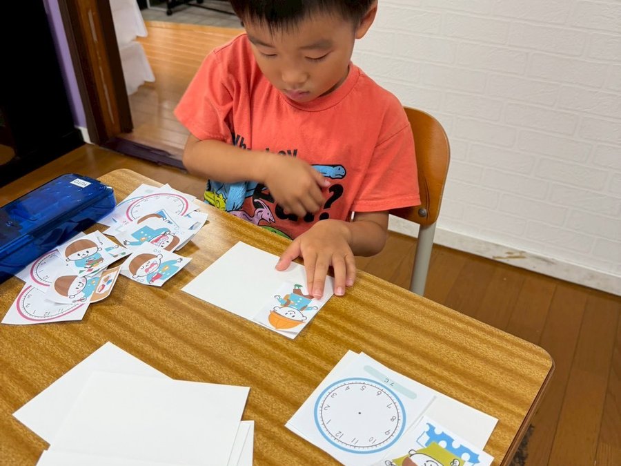 小学受験対策の様子